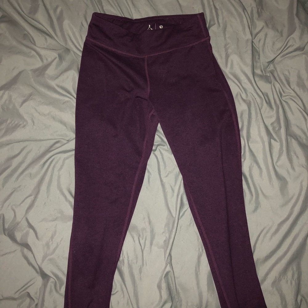 Purple workout leggings